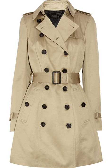 burberry prorsum beige studded cotton trench coat|burberry trench coat size guide.